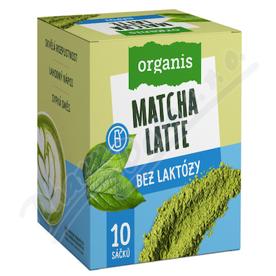 Organis Matcha latte bez laktózy 10x27g