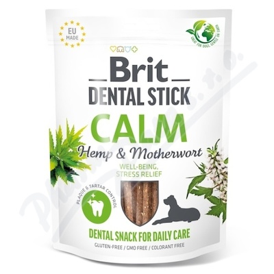 Brit Dental Stick Calm Hemp&Motherwort 7ks
