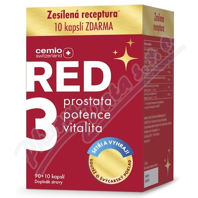 Cemio RED3 cps.90+10 dárek