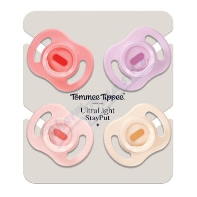 Tommee Tippee Ultra-light dudlík 0-6m Girl 4ks