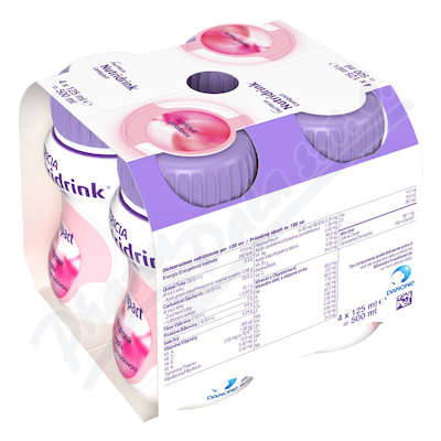 Nutridrink Compact s přích.jahoda 4x125ml