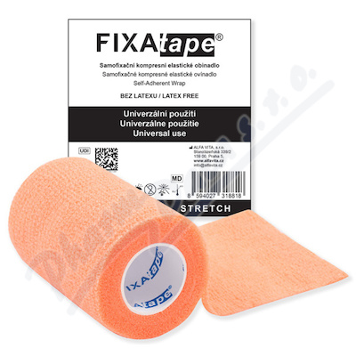 FIXAtape STRETCH samofix.obi.7.5x450cm fluor.orang