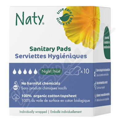 Naty vložky Noční 10ks