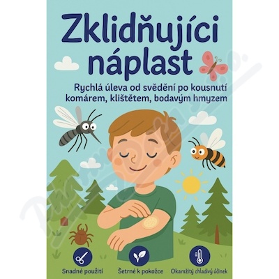 Zklidňující náplast po kousnutí hmyzem pr.9cm 12ks