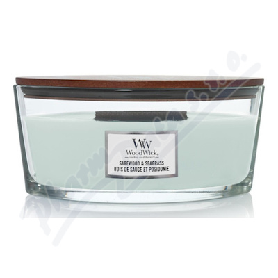 WoodWick Sagewood&Seagrass vonná svíčka 453.6g