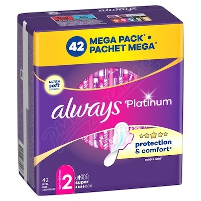 Always Platinum Super 2 vložky 42ks