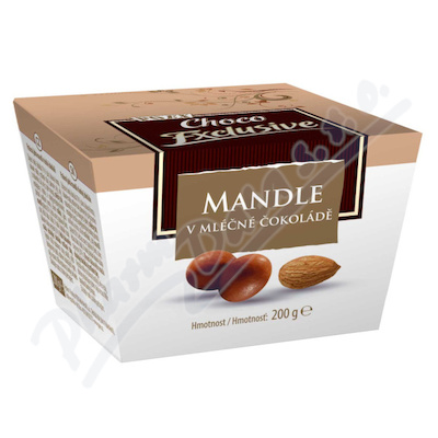 POEX Choco Exclusive Mandle v mléčné čokoládě 200g