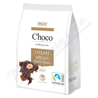 POEX Choco Exclusive Lískové ořechy v ml.čoko.150g