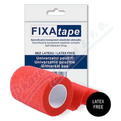 FIXAtape STRETCH samofix.obina.7.5x450cm červená
