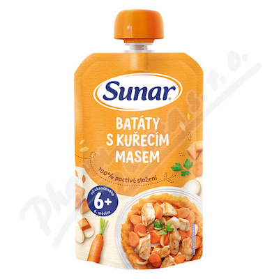 Sunar Kapsička Batáty s kuřecím masem 6m+ 120g