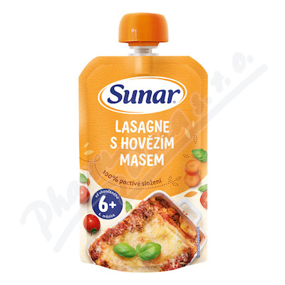 Sunar Kapsička Lasagne s hovězím masem 6m+ 120g
