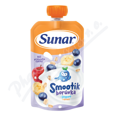 Sunar Kapsička Smootík borův.jogurt oves 12m+ 120g