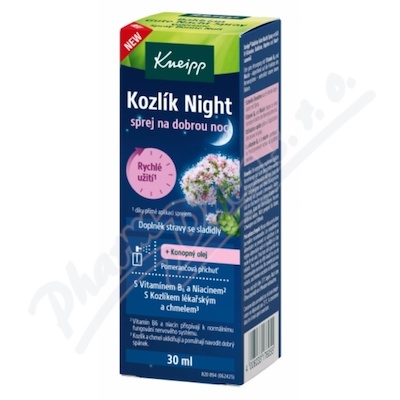 Kneipp Kozlík Night sprej na dobrou noc 30ml