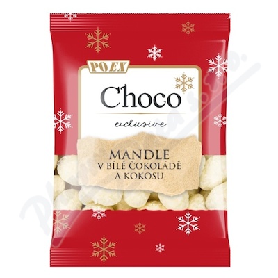 POEX Choco exclusive Mandle v bílé čoko.kokosu175g