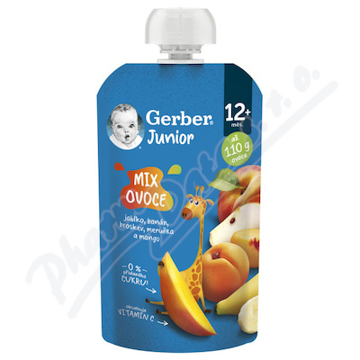Gerber Junior Mix ovoce kapsička 110g 12m+