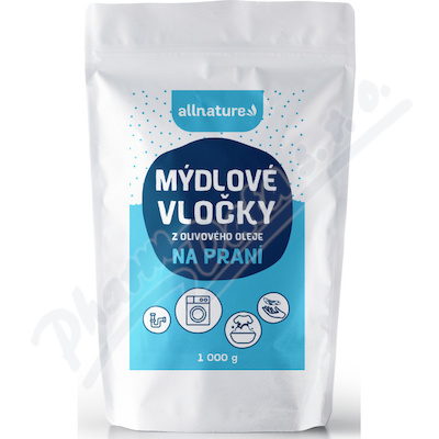 Allnature Mýdl.vločky z oliv.oleje na praní 1000g