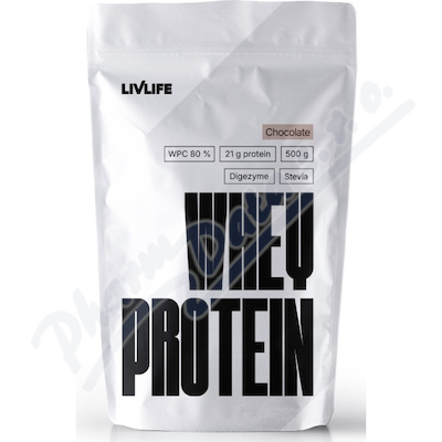 LIVLIFE Whey Protein s příchutí čokoláda 500g