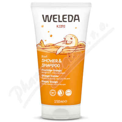WELEDA Kids Sprch.krém a šamp.Šťast.pom.2v1 150ml
