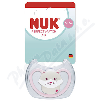 NUK Perfect Match AIR dudlík 6-18m 1ks mix barev