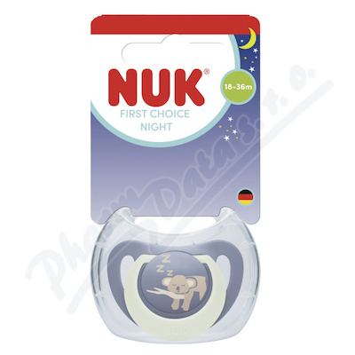 NUK First Choice Night dudlík 18-36m 1ks mix barev