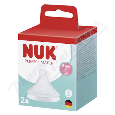 NUK Perfect Match savička vel.FLOW Control 6+m 2ks