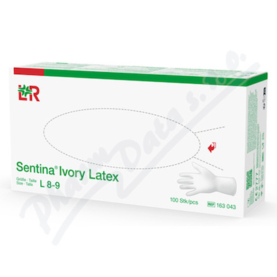 Rukavice vyšetřovací Sentina Ivory latex L 100ks