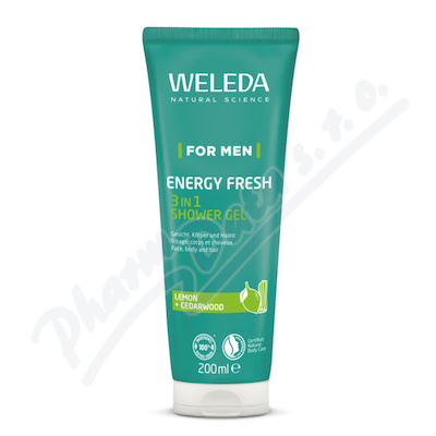 WELEDA For men Energy Fresh 3v1 sprchový gel 200ml