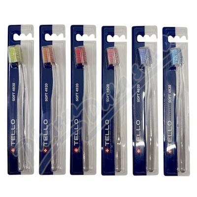 TELLO 4920 Soft zubní kartáček mix barev 1ks