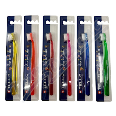 TELLO 10400 Mega soft děts.zubní kart.mix bar.1ks