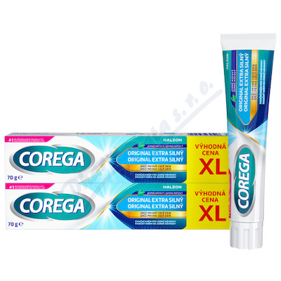 Corega Original Extra silný fixační krém XL 2x70g