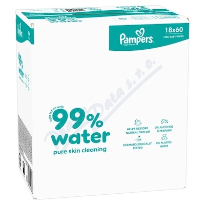 Pampers Aqua čistící ubrousky 18x60ks