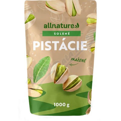 Allnature Pistácie pražené solené 1000g