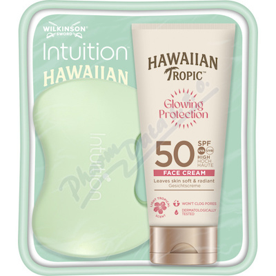 Hawaiian Tropic Face Cr.50+ +Wilkinson strojek set