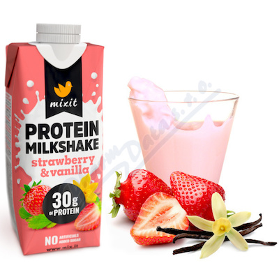 Mixit Proteinový Milkshake jahoda&vanilka 330ml