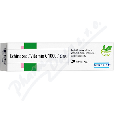 Echinacea/Vitamin C 1000/Zinc eff.tbl.20 Generica