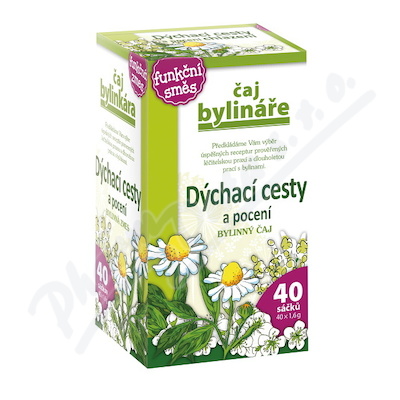 Čaj Bylináře Dýchací cesty a pocení 40x1.6g